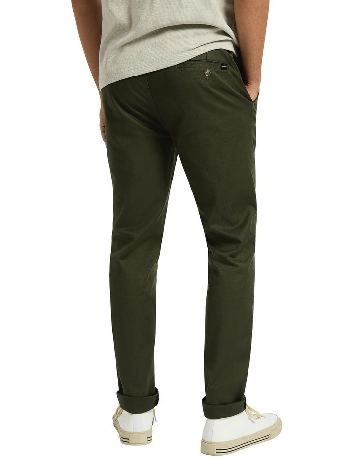 Matthew Slim Leg Pant in Dark Moss image 4