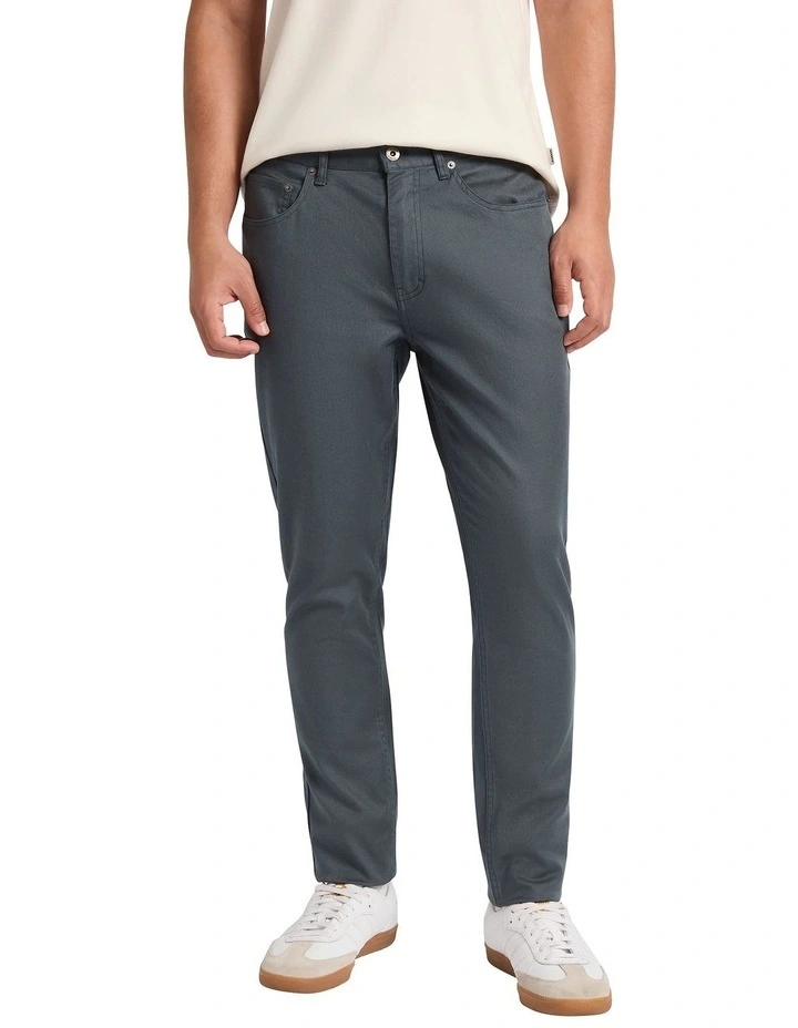 Owen Slim Fit Pant in Dark Slate image 3
