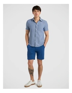 Brayden Chino Short in Nautical Blue