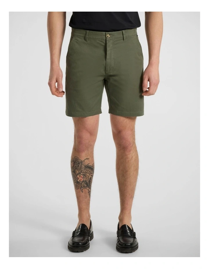 Brayden Chino Short in Thyme image 2