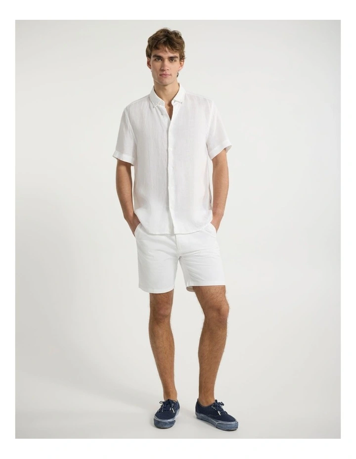 Brayden Chino Short in White image 1