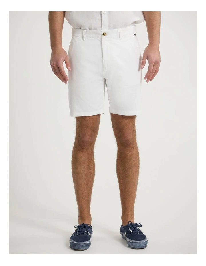 Brayden Chino Short in White image 2