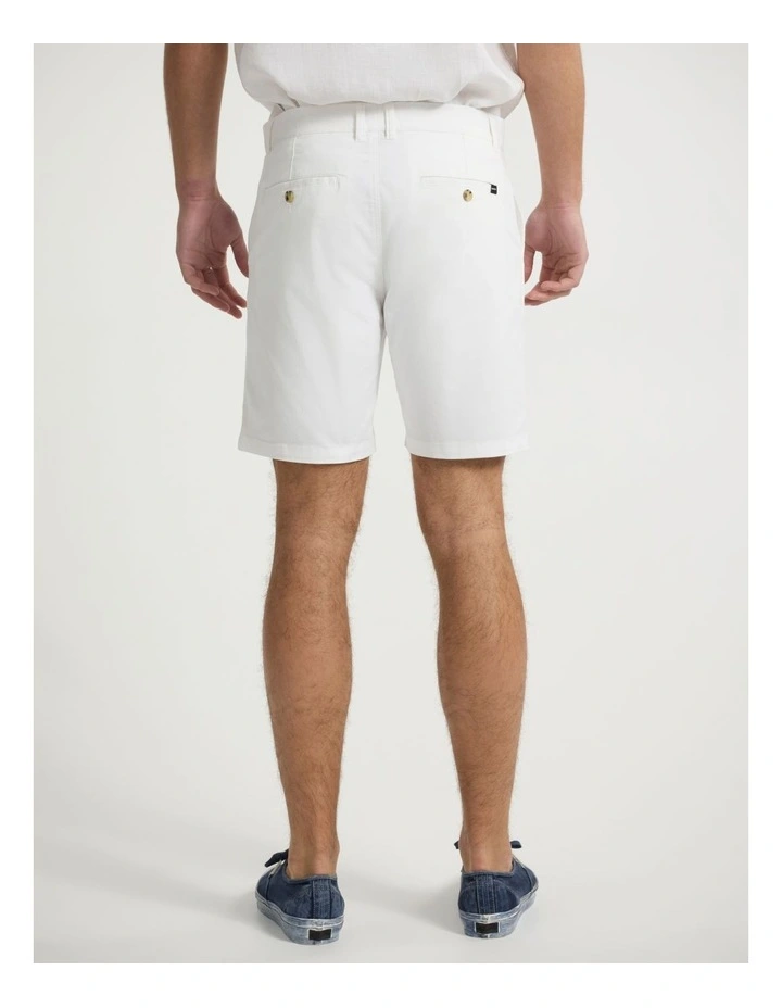 Brayden Chino Short in White image 3