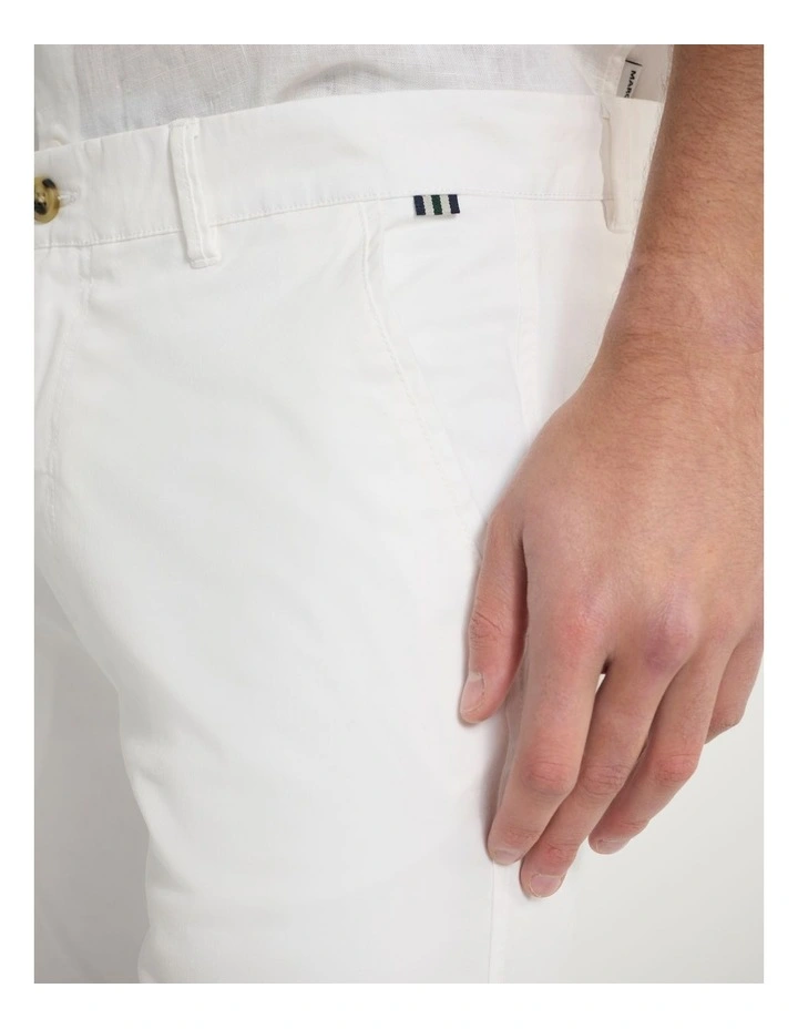 Brayden Chino Short in White image 4