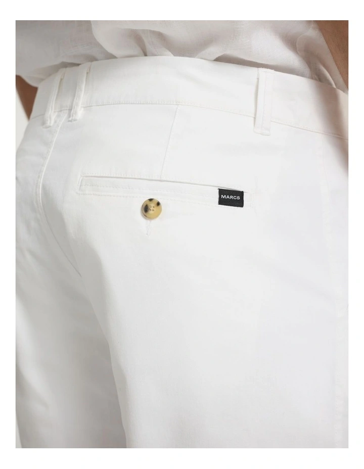 Brayden Chino Short in White image 5