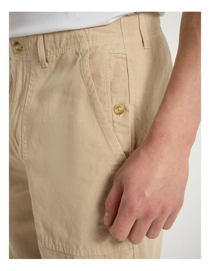 Romagna Utility Short in Latte image 3