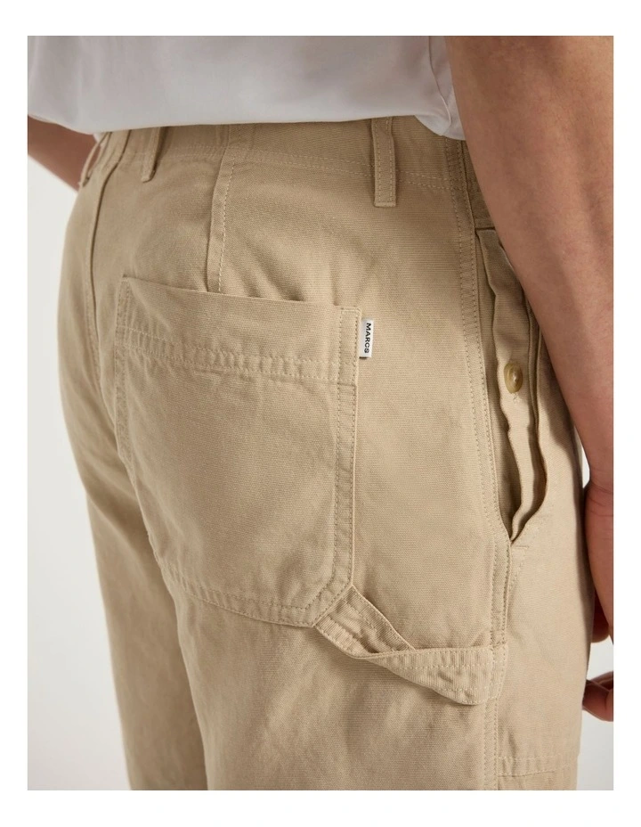 Romagna Utility Short in Latte image 4