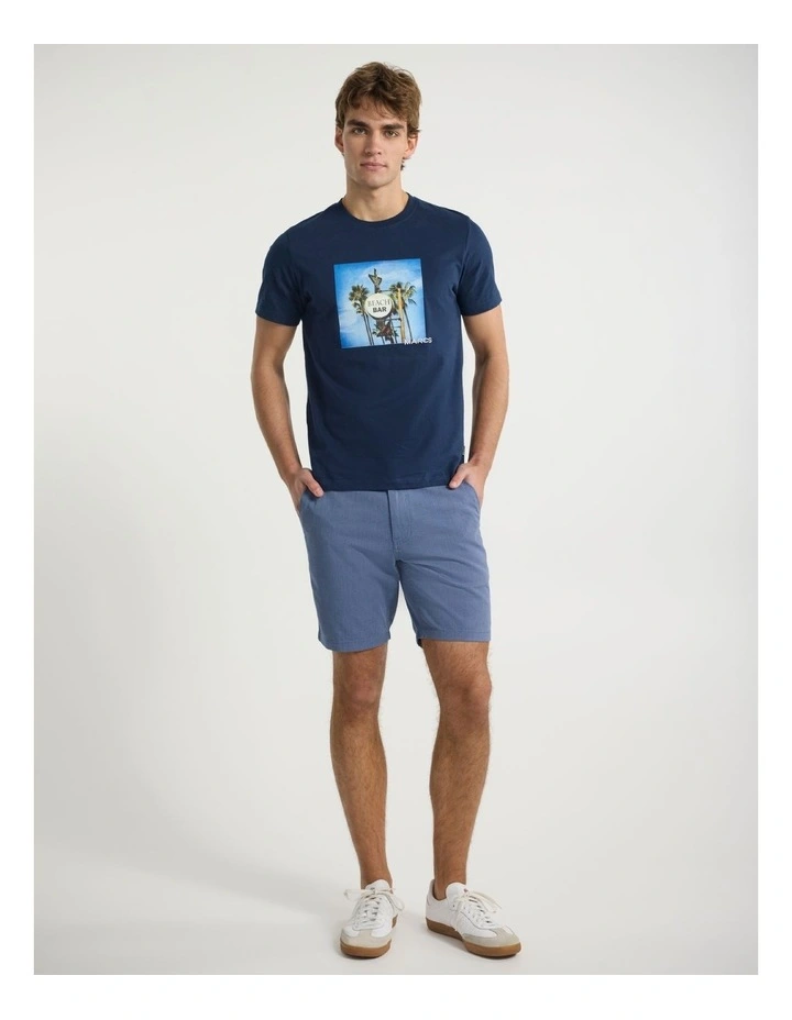 Brayden Textured Chino Short in Navy image 1