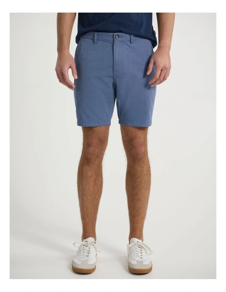 Brayden Textured Chino Short in Navy image 2