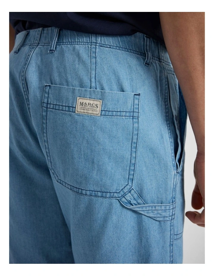 Maurice Denim Short in Chambray Blue image 4