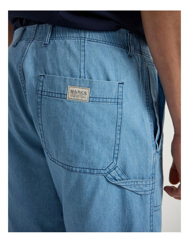 Maurice Denim Short in Chambray Blue image 4