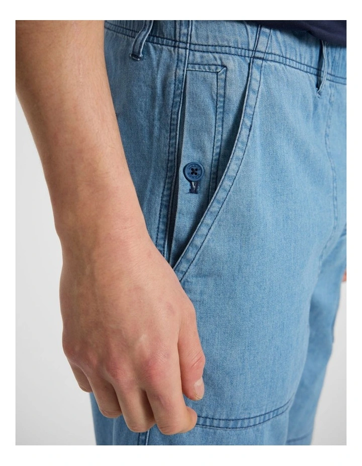 Maurice Denim Short in Chambray Blue image 5