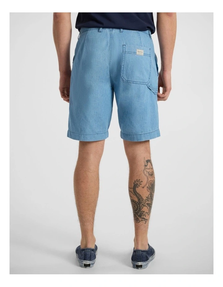 Maurice Denim Short in Chambray Blue image 5