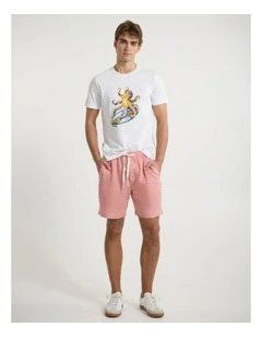 Carter Linen Short in Pink