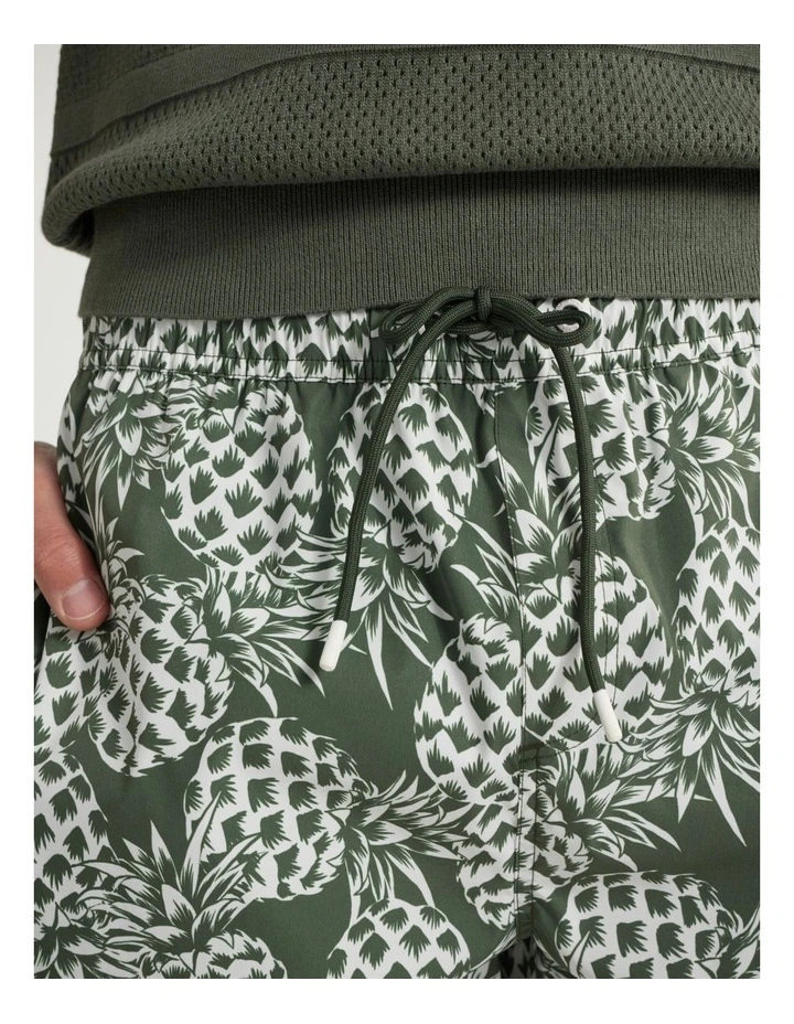 A Little More Pine Swim Short in Thyme Multi image 4
