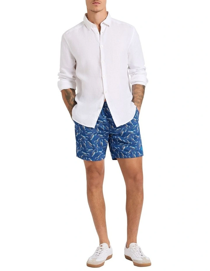 Lobster Dance Swim Short in Marine Multi image 1