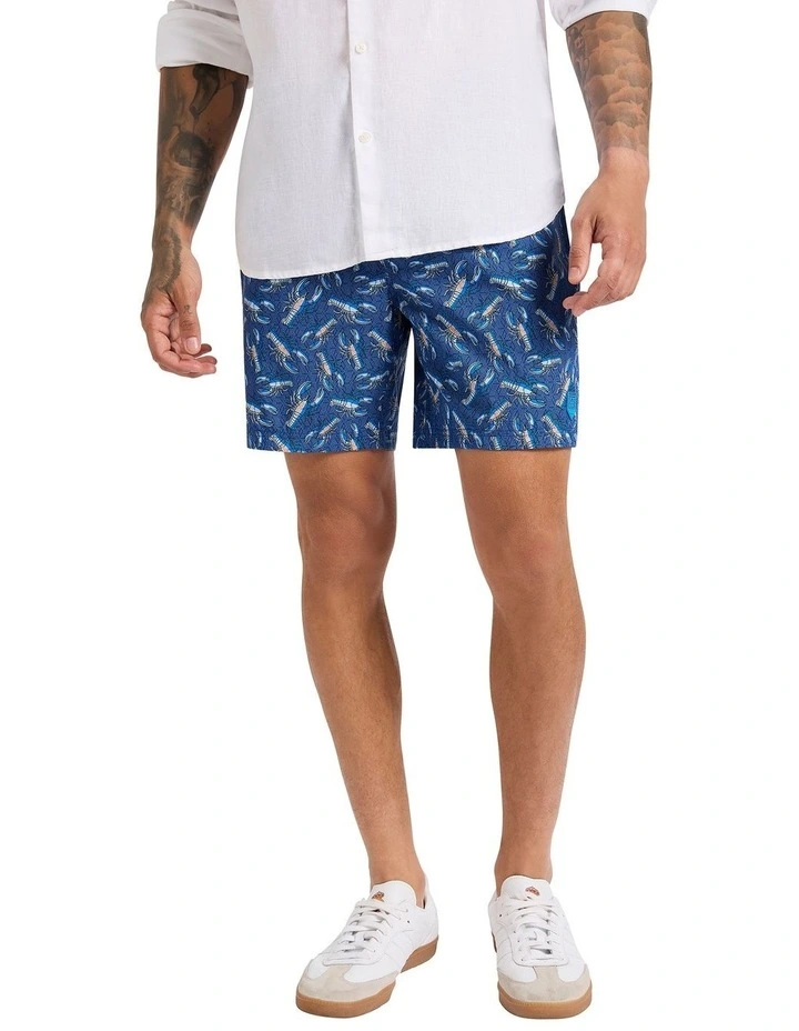 Lobster Dance Swim Short in Marine Multi image 3