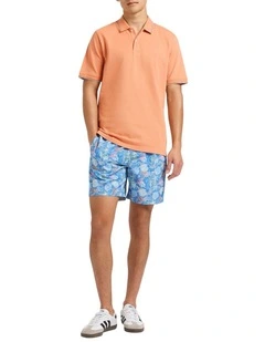 Clam-Orous Swim Short in Blue Multi