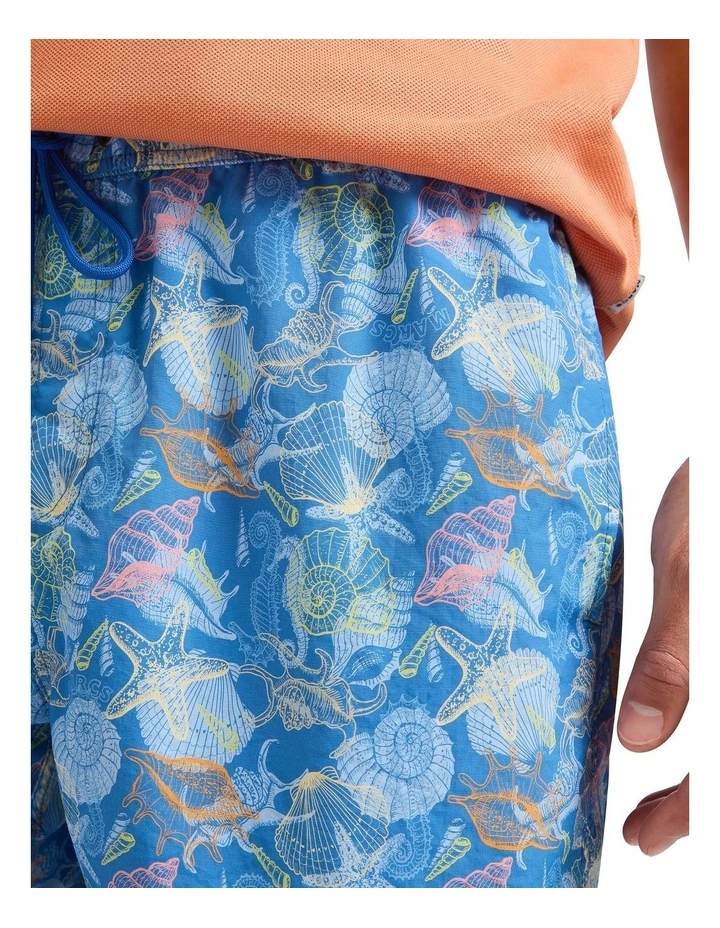 Clam-Orous Swim Short in Blue Multi image 3