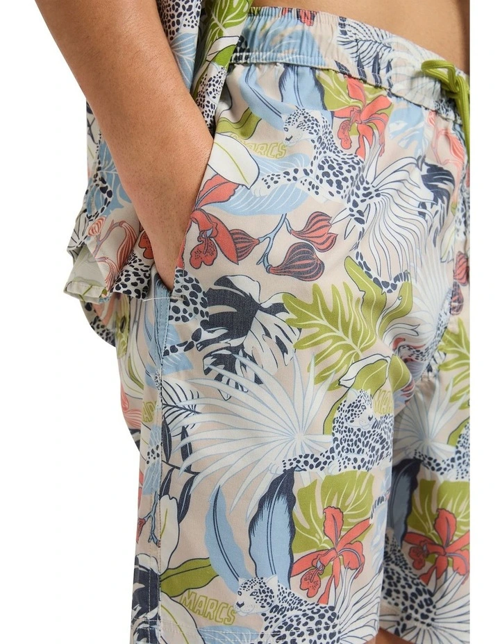 Leopard Lair Swim Short in Kenya Sand image 3