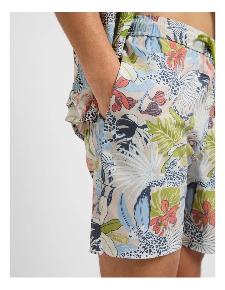 Leopard Lair Swim Short in Kenya Sand image 4