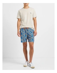 Naxos Swim Short in Orange Multi