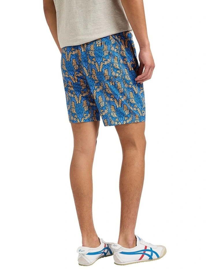 Naxos Swim Short in Orange Multi image 2