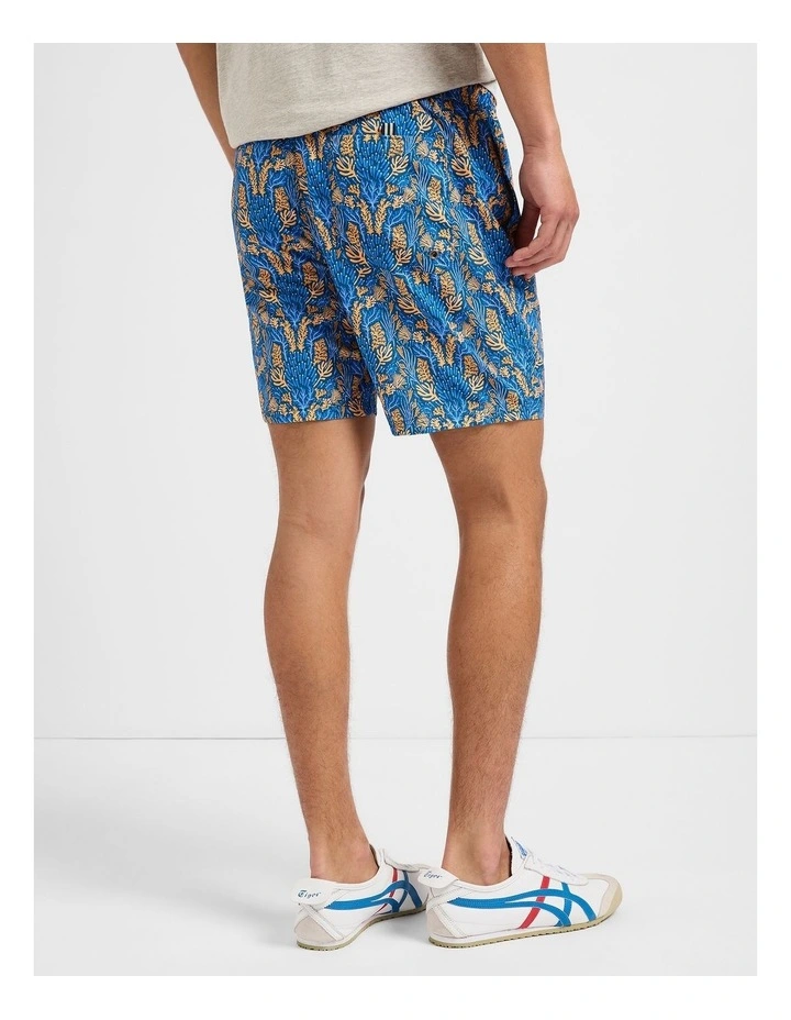 Naxos Swim Short in Orange Multi image 3