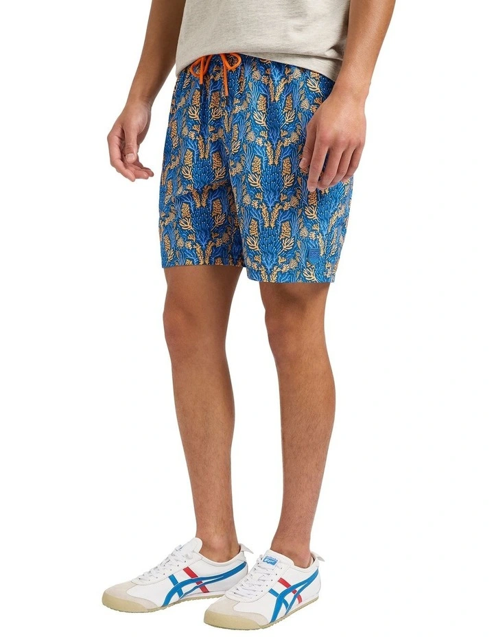 Naxos Swim Short in Orange Multi image 4