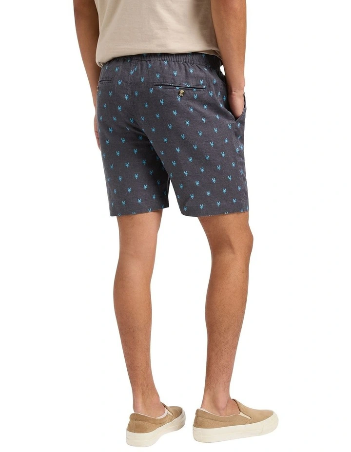 Carlton Linen Short in Graphite image 2