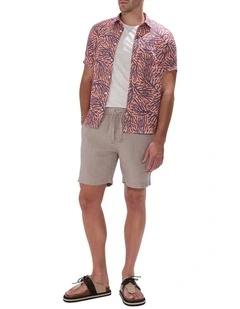 George Linen Short in Grey
