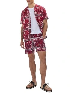 Endless Summer Swim Short in Dark Fuchsia