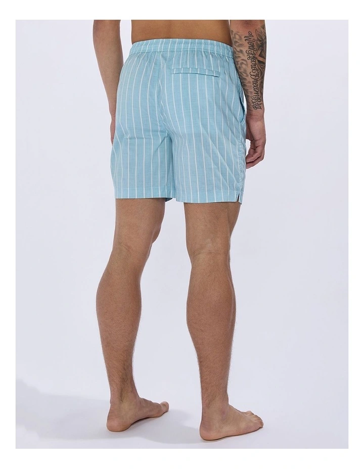 Brad Stripe Swim Short in Blue Stripe image 3
