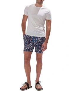 Fin-Tastic Swim Short in Navy Multi