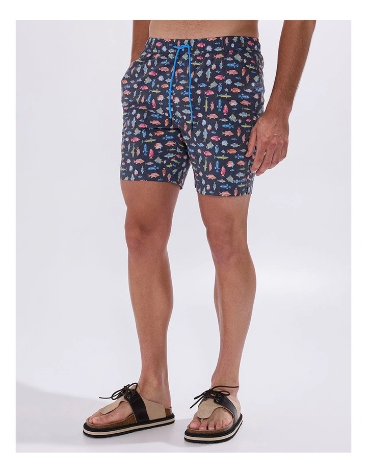 Fin-Tastic Swim Short in Navy Multi image 2