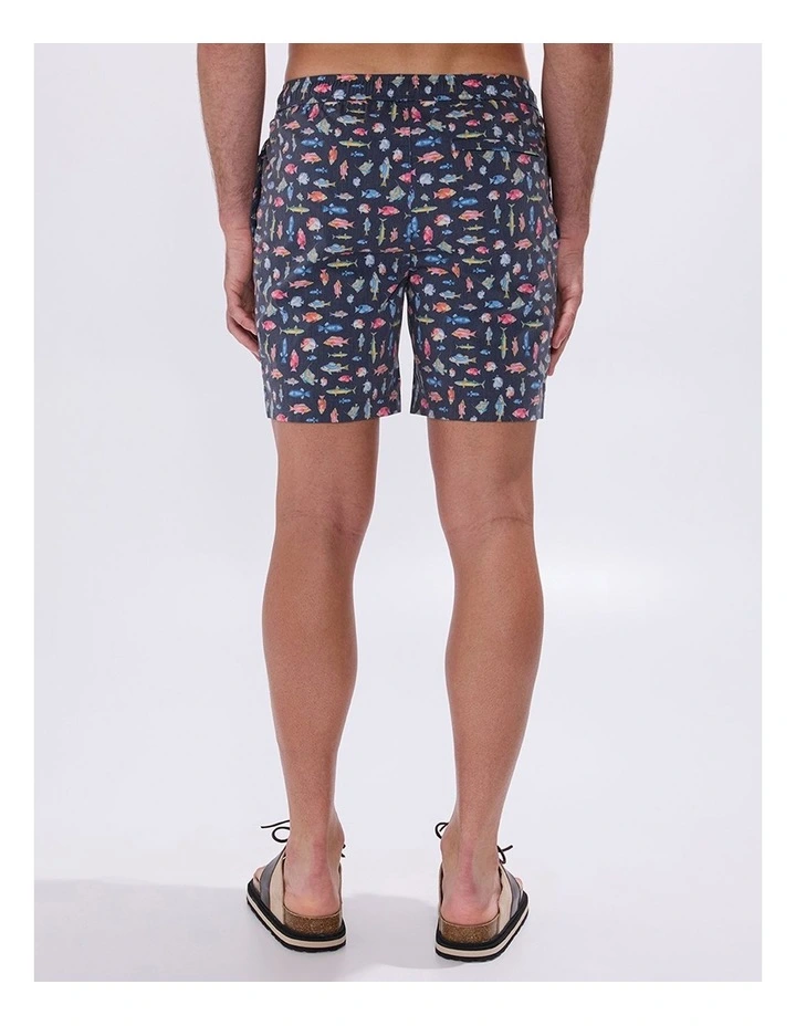 Fin-Tastic Swim Short in Navy Multi image 5