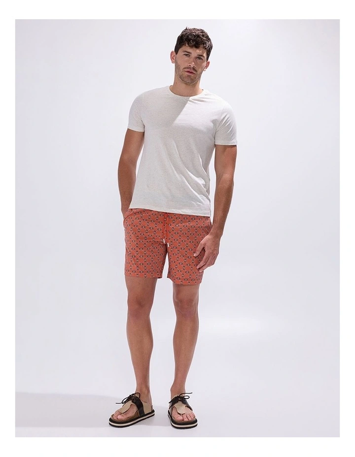 Manta-Slay Swim Short in Rust Multi image 1