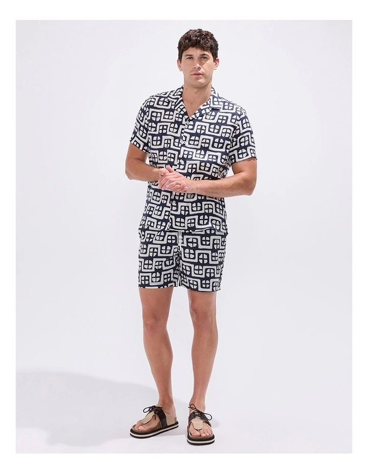 Rush Rush Geo Swim Short in Ink Multi image 2