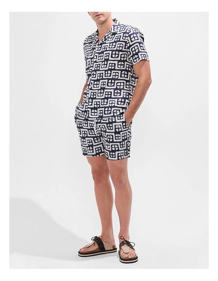Rush Rush Geo Swim Short in Ink Multi image 2