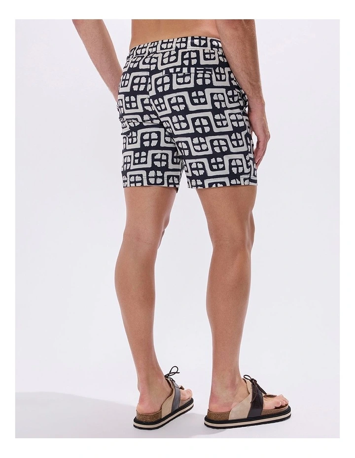 Rush Rush Geo Swim Short in Ink Multi image 4