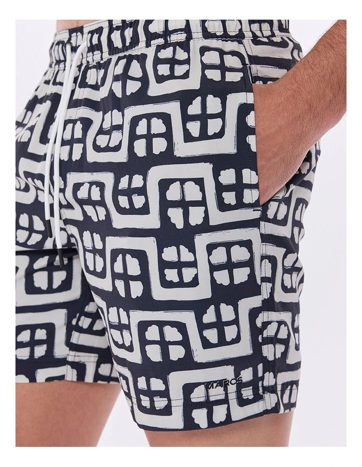 Rush Rush Geo Swim Short in Ink Multi image 5