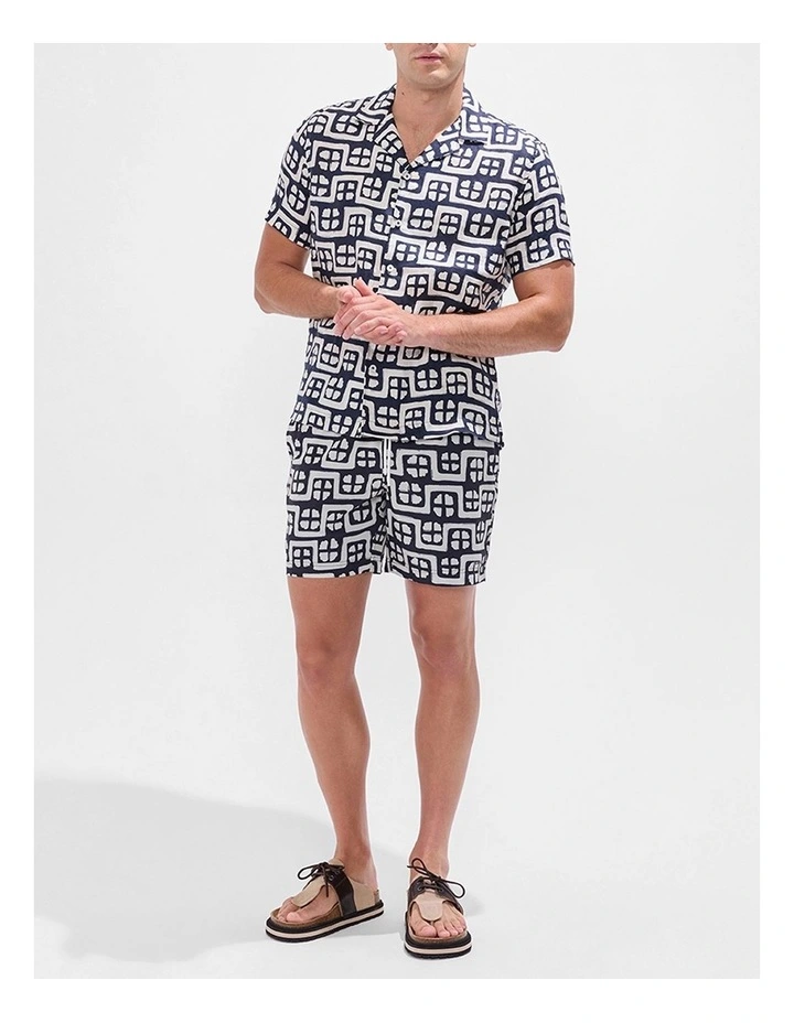 Rush Rush Geo Swim Short in Ink Multi image 6