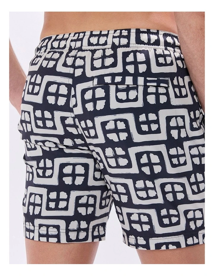 Rush Rush Geo Swim Short in Ink Multi image 6