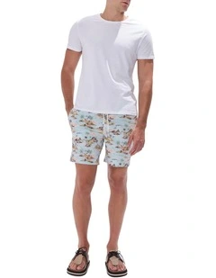Island Of Dreams Swim Short in Blue Multi