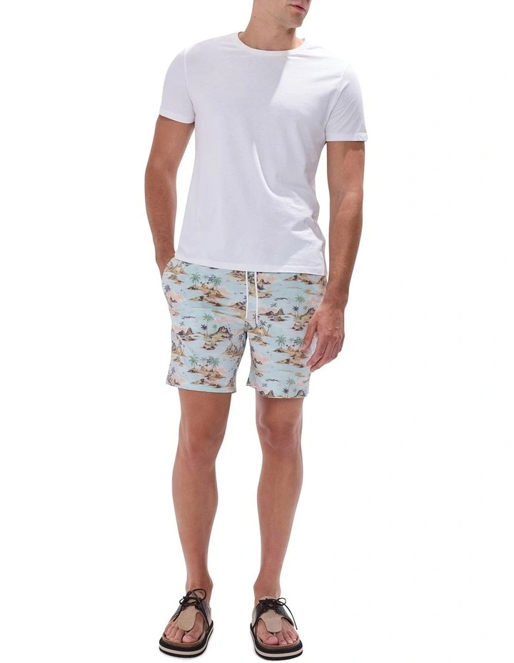 Island Of Dreams Swim Short in Blue Multi image 1
