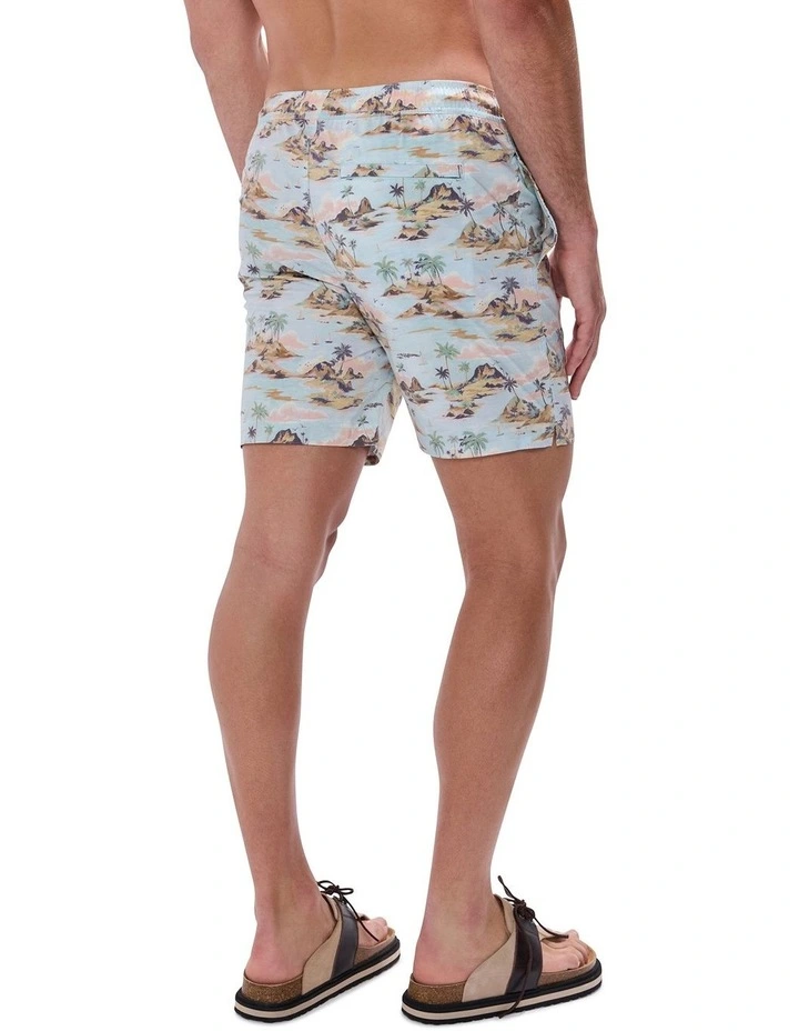 Island Of Dreams Swim Short in Blue Multi image 4