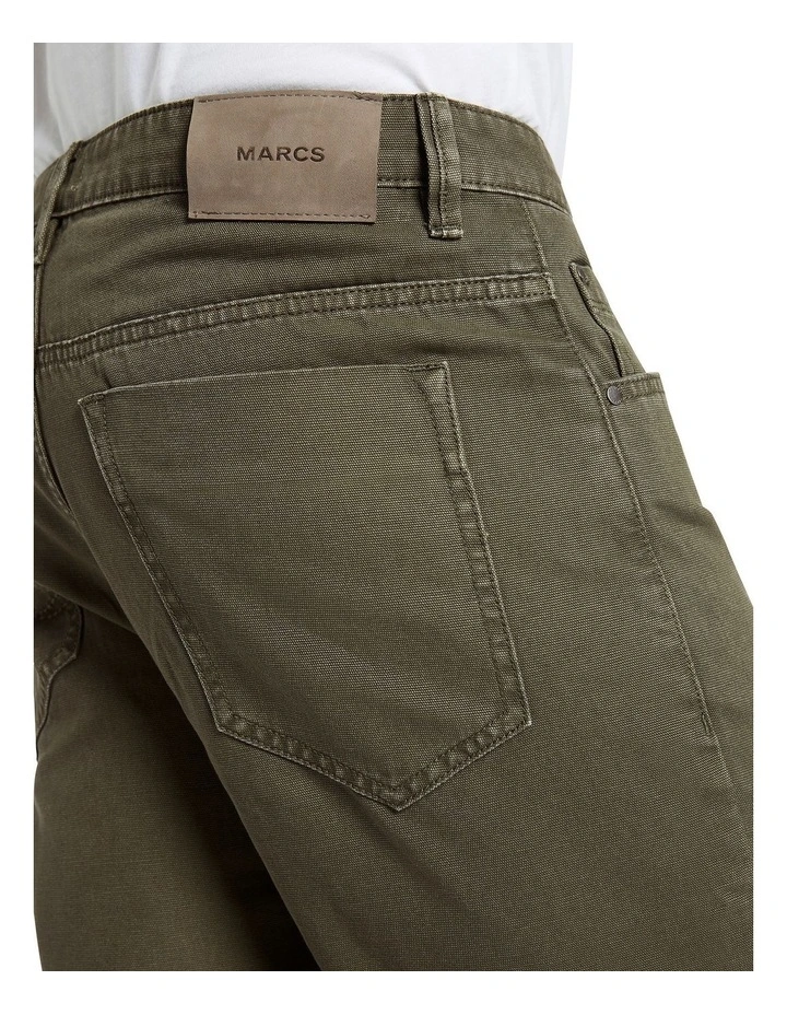 Tommy 5Pkt Canvas Short in Khaki image 3