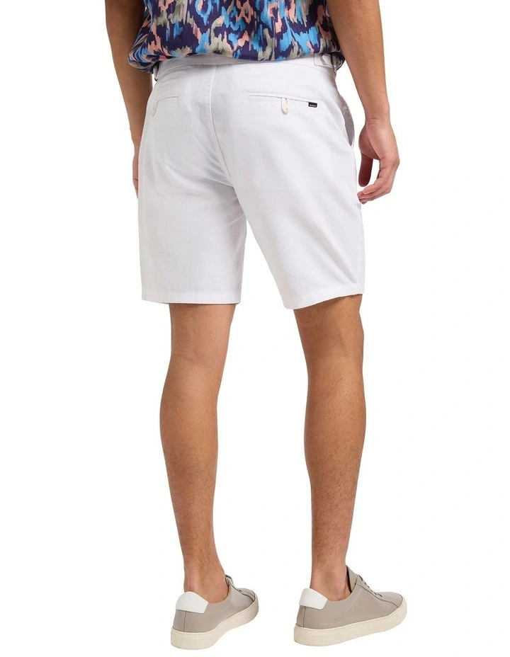 Teddy Linen Toggle Short in White image 2