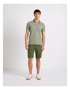 Jordan Garment Dyed Short in Olivine Green