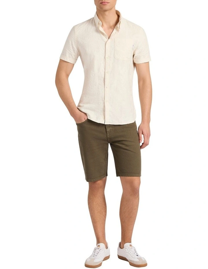 Jordan Garment Dyed Short in Teak Brown image 1